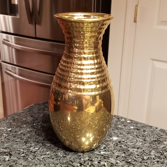 GOLD GLASS VASE - Picture 8 of 8